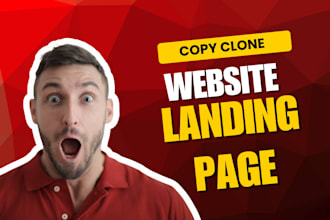 copy clone website or landing page in 24h