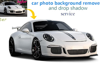 car photo automotive retouching backgrounding remove and shadow service
