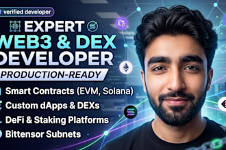 build web3 dapps, smart contracts, and blockchain solutions