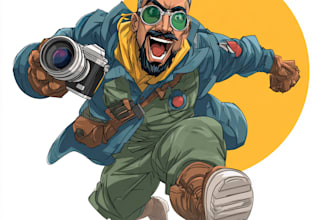 make a superhero comic book illustration marvel