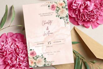 design custom wedding, birthday, and party invitations