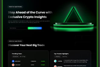 design beautiful  web3, blockchain, nft and ai website UI UX