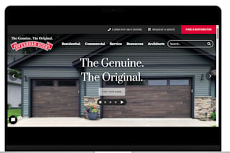design garage door website garage door repair garage door leads landing page