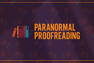 proofread your paranormal novel