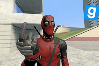 create 3d customisable game character skin for your gmod player model, l4d2, hl2