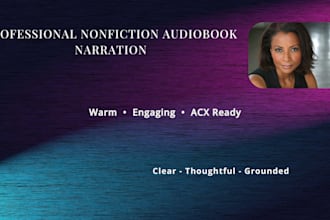 narrate your self help or nonfiction audiobook