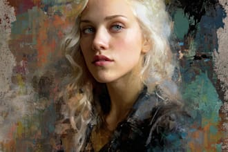 draw oil painting, digital oil painting