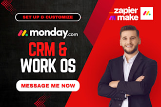 be your monday expert, setup monday crm on monday com with make com, n8n, zapier