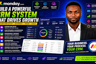 setup monday crm and work management, vibe code monday com automation as expert