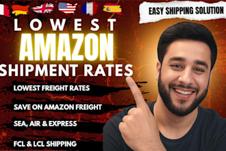 provide the lowest freight rates for amazon fba shipping from china to USA UK eu