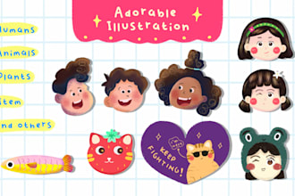 create cute illustrations that are adorable