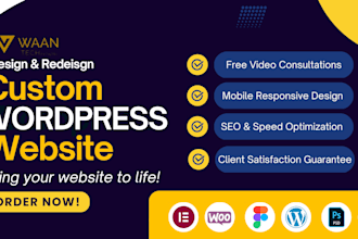design and develop wordpress website or blog design