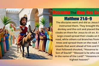 create christian and bible themed illustrations