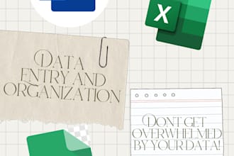 place and organize your data in a spreadsheet