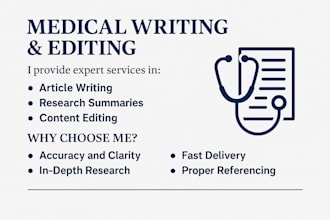 write, edit public health research content