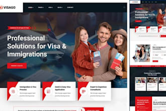 design immigration website visa consulting website law firm website