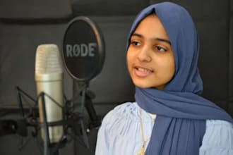 record  and mix arabic female voice over, arabic music voice over