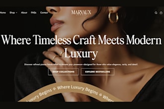 build jewelry website jewelry shopify store rings necklace fashion chain website