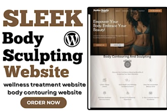 build body sculpting website wellness treatment website body contouring website