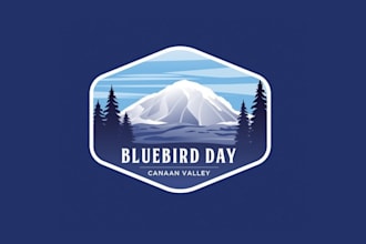 design best quality mountain house wv logo