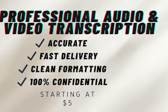 transcribo tus audios o videos a texto editable