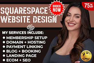 design or redesign squarespace business blog painting or transportation website