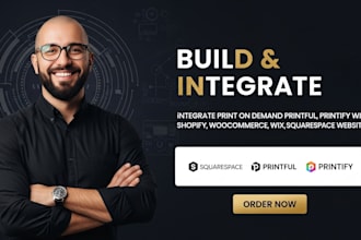 integrate squarespace printify printful print on demand website