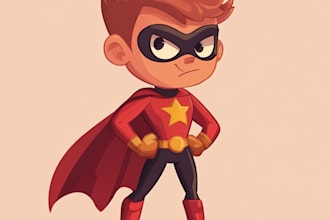 draw you superheroes and fantasy characters you need