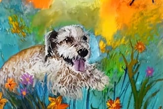 create a custom acrylic pet portrait