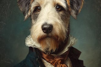 draw a beautiful portrait of your pet