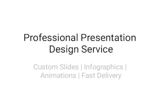 design professional powerpoint or google slides presentation