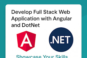 develop a full stack web application with angular and dotnet