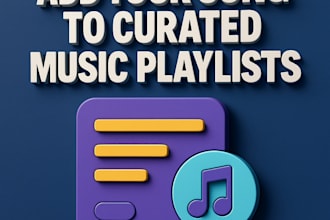 add your song to curated music playlists