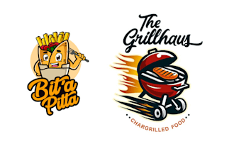 do modern restaurant, fastfood, BBQ, food truck, food logo design