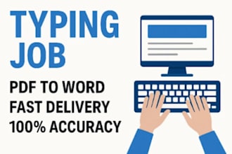 do cost effective fast typing job with 100 percent accuracy