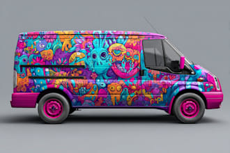 do car wrap, magnet, vehicle branding, food truck