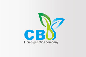 design unique cbd hemp genetics company logo