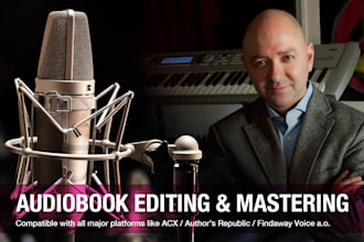 edit and master your audiobook for all platforms