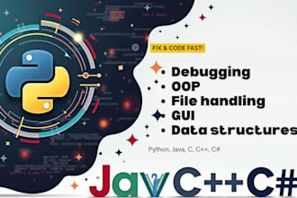 do your python, java, c, cpp, and c sharp programming projects