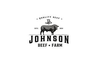 design unique beef farm logo