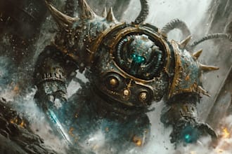 make any warhammer illustration of you