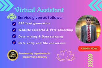 do data enrichment,lead generation and file conversion