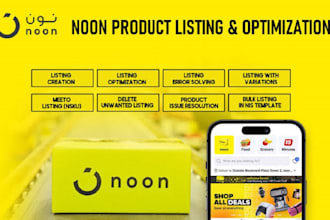 do help with your ecommerce noon and amazon account management