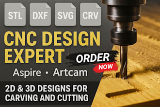 create professional 2d and 3d cnc designs using aspire and artcam
