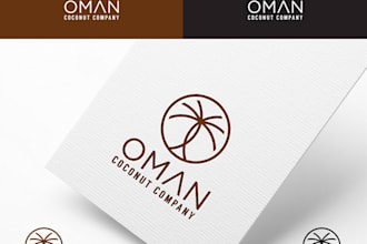 do modern professional coconut water logo