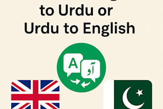 professionally translate english to urdu and urdu to english