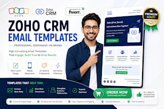 zoho CRM setup and  email template design