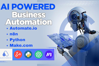 automate your business using ai agents, python, n8n, automate io and make com