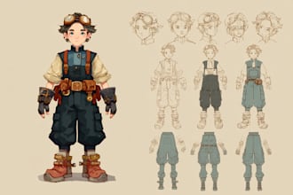 create simple 2d game characters