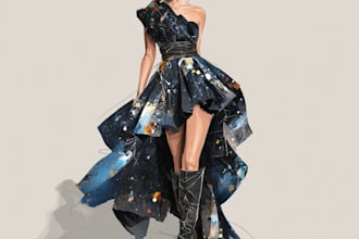 create factory support fashion tech pack designs